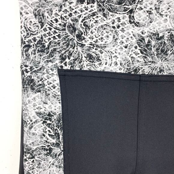 Lululemon Womens Sweat & Repeat Crop 21" Serigraph Starlight Black Multi Size 2 - Picture 10 of 13